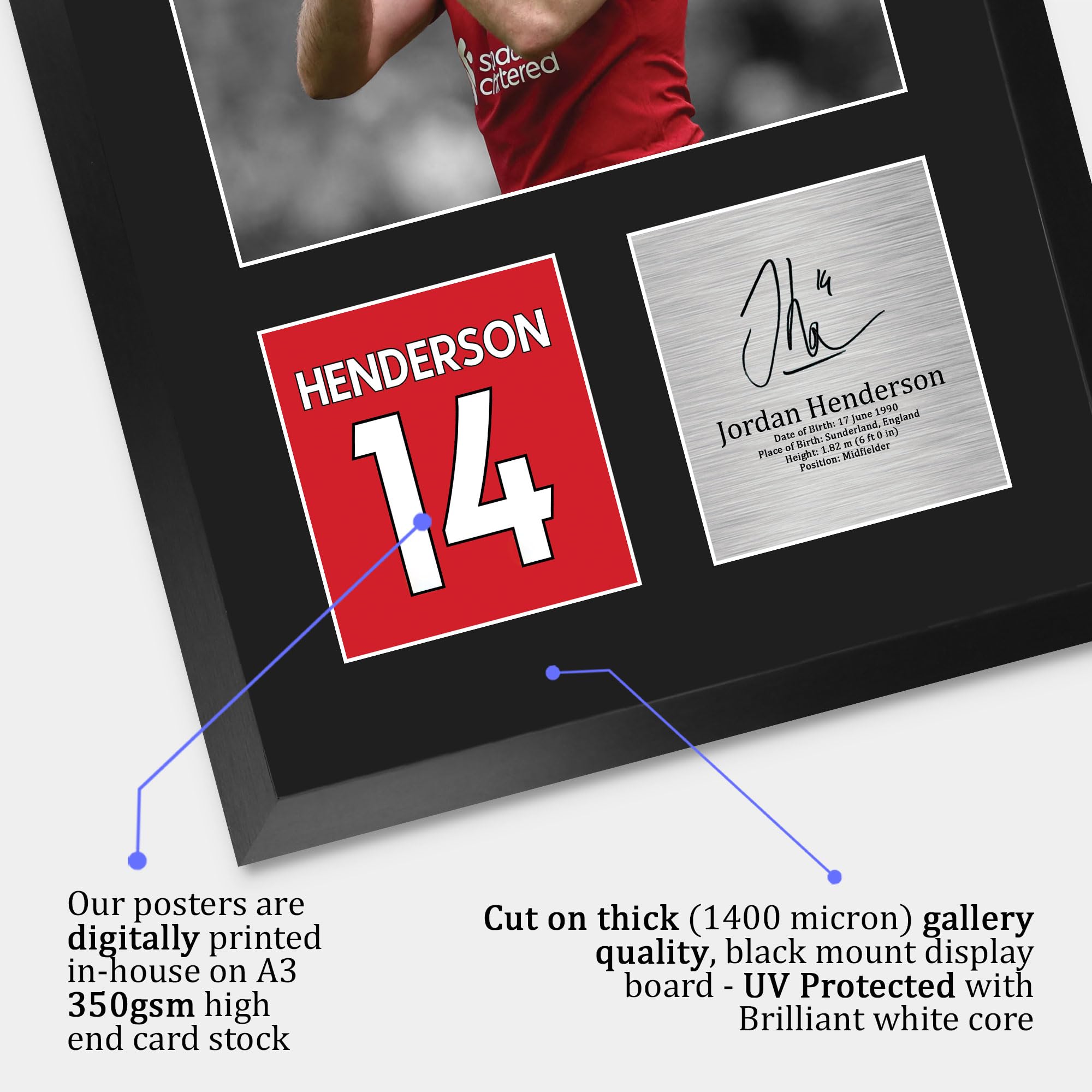 リヴァプール ジョーダン・ヘンダーソン キャプテンアームバンド直筆サイン額装品 Amazon.co.jp: HWC Trading Jordan Henderson Liverpool Giftsプリント